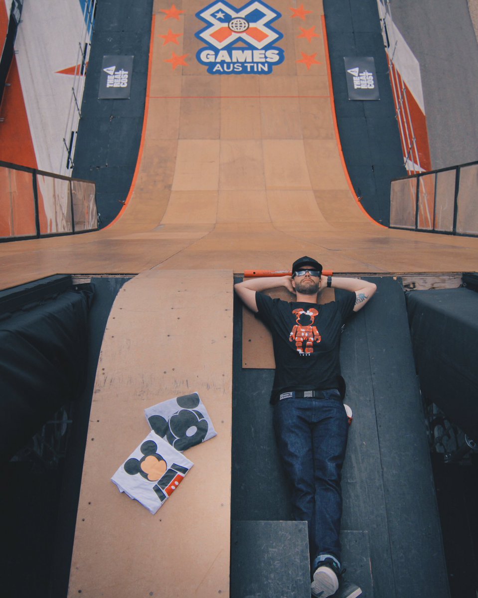 Tillys's tweet photo. Hangin' at the top of the @xgames Mega Ramp with the new #DisneyxNeff collection. https://t.co/gUSyX1EgB1 https://t.co/iPd1SuSpYg