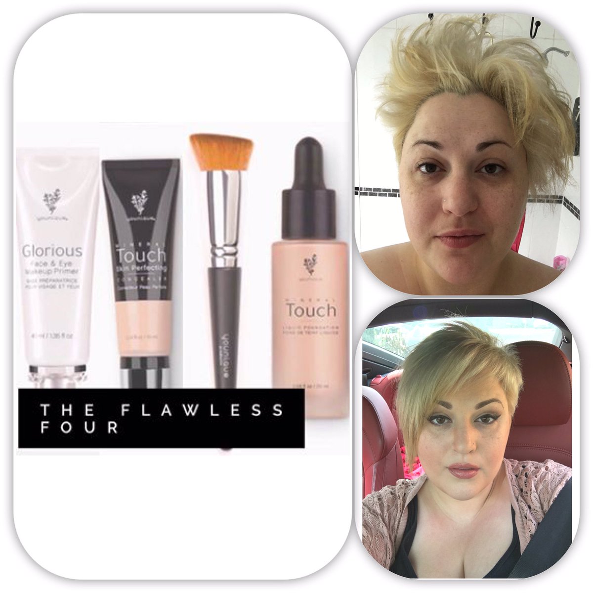 VickiChambers1's tweet photo. Bedraggled2beautiful.Pm me about this offer! ❤️ #Younique #foundation #primer #concealer #freebrush #junekudos https://t.co/T9O8ExxBnx