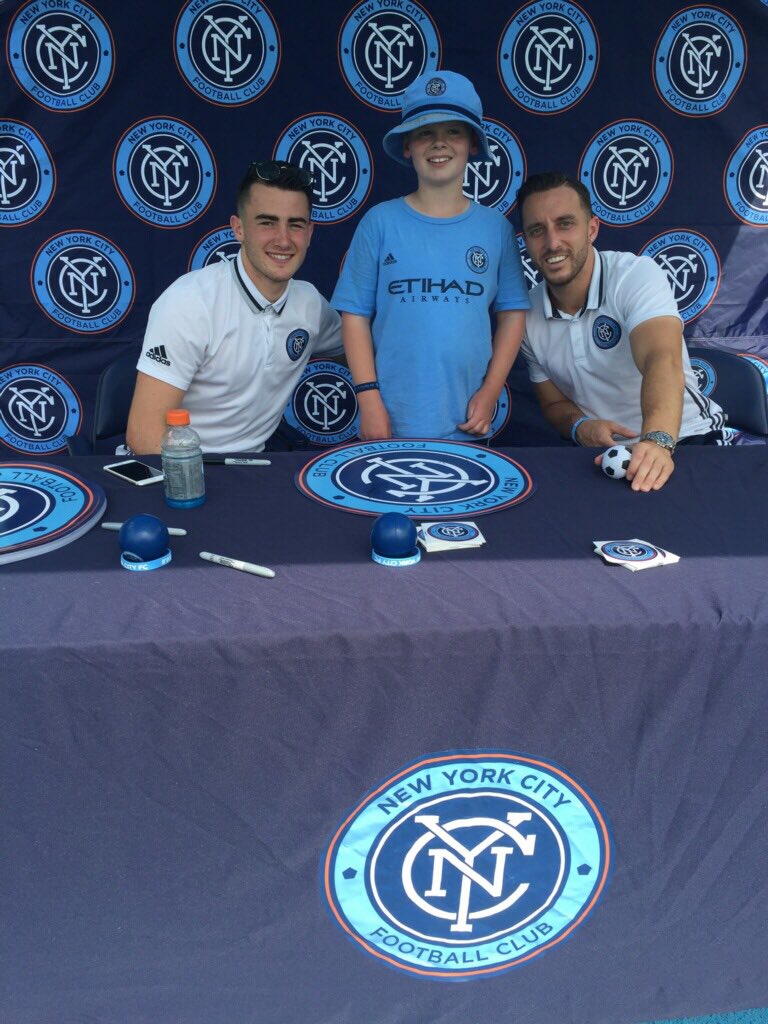 newyorkcityfc's tweet photo. Happy to come out and support at Newtown Soccerfest! #NYCFC #WeAreOne https://t.co/SRQws3oAUx