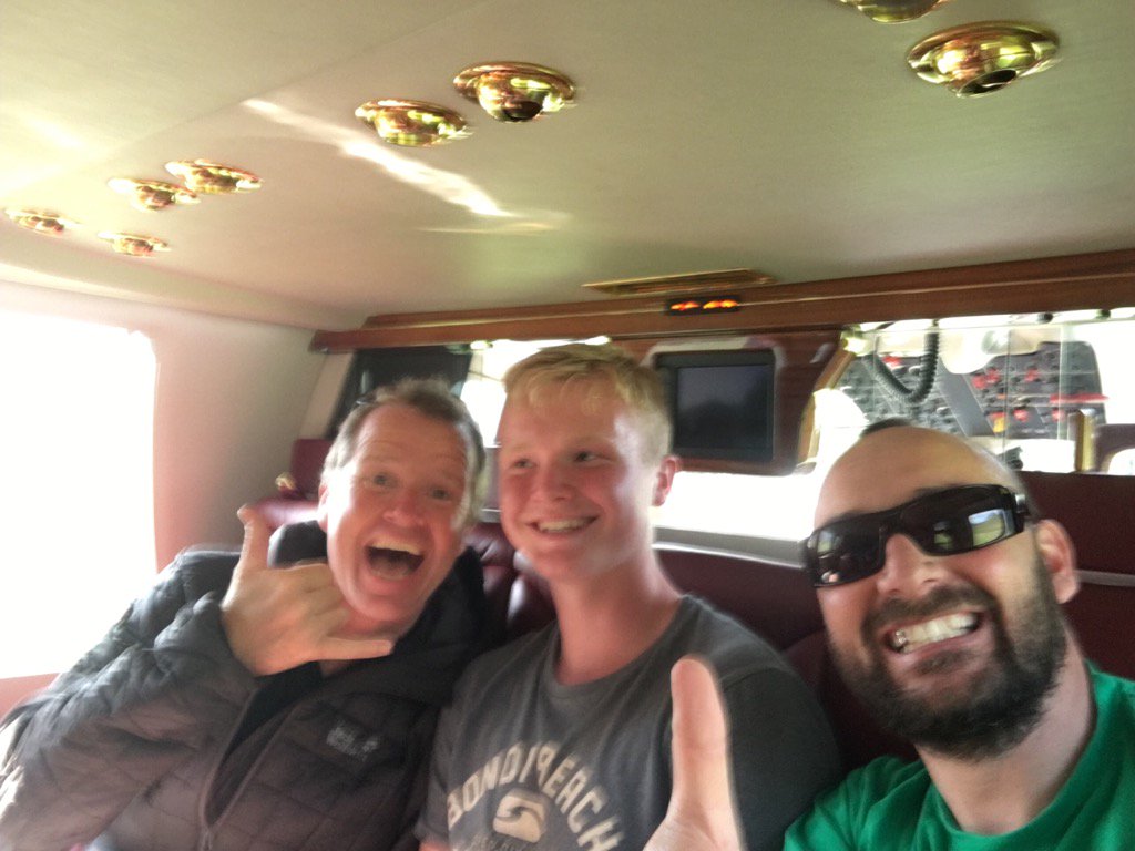 thesickandwrong's tweet photo. Chopper to launch? Don't mind if we do! #buttermerebash #tandempilots https://t.co/ZdUzp2vgxT