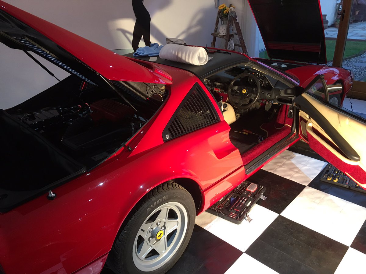 E_Type_66's tweet image. Superb day working on the 308.  #greatprogress #Ferrari