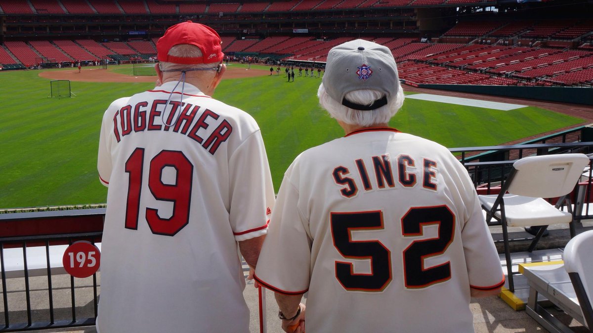 BankofAmerica's tweet photo. 64 years together! We're happy to help Warren and Carol create another great baseball memory. #MLBmemorybank https://t.co/1ajEloWHCc