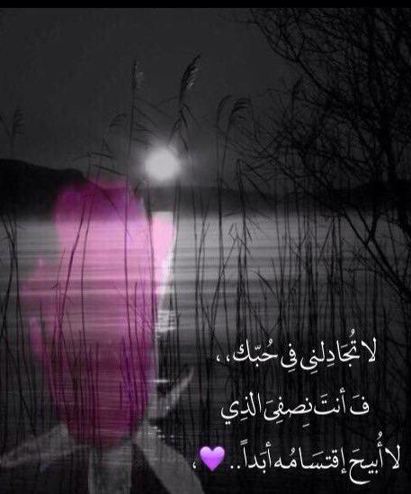 _bnt_khalid's tweet photo. لا تُجَادِلنِي فِي حُبّك،  
فَ أنتَ نِصفِيَ الذِي
 لا أُبيحَ إقتسَامُه أبَداً ..💜 https://t.co/OkmB8853nD