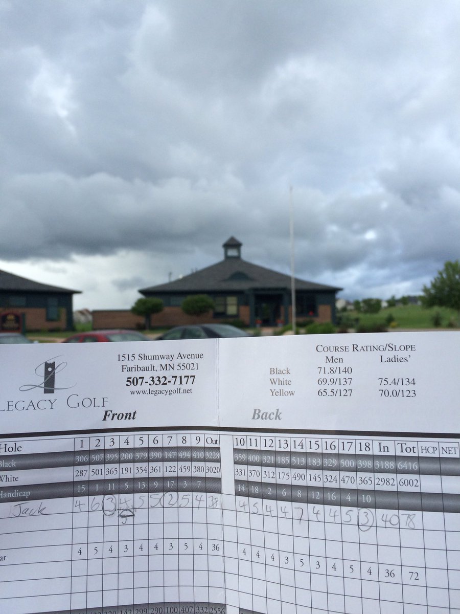 RickFly3's tweet photo. Legacy Golf Club. Favorite course so far this year easily. 78 from the whites. #Sruff #MadeTheBirdiePuttThough https://t.co/75293b56cN