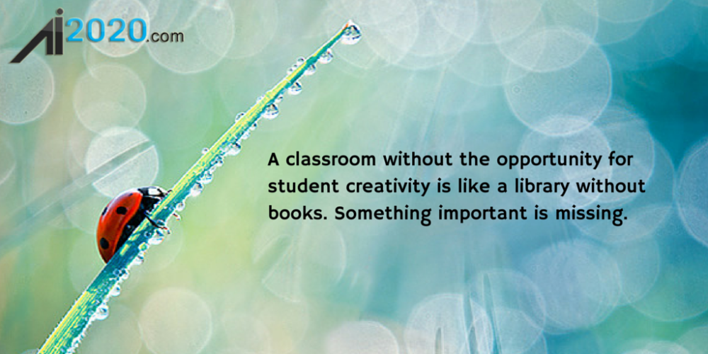 adnanedtech's tweet image. A classroom without the opportunity for student creativity is like a library without books.