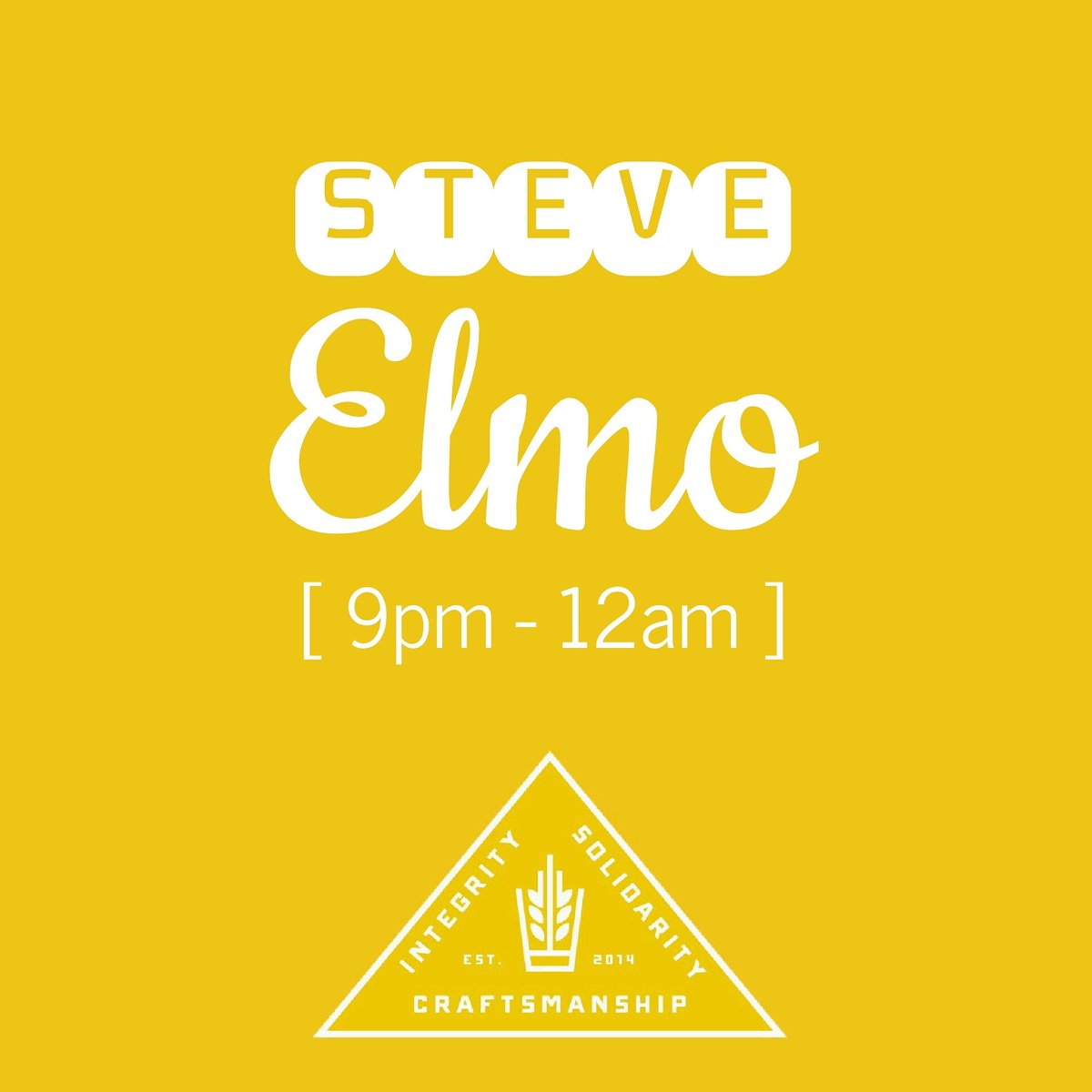 abe_erb's tweet photo. Garage door is OPEN! Join us tonight + be serenaded by the soothing sounds of Steve Elmo starting at 9pm #liveatabe https://t.co/igbdpIZgEp