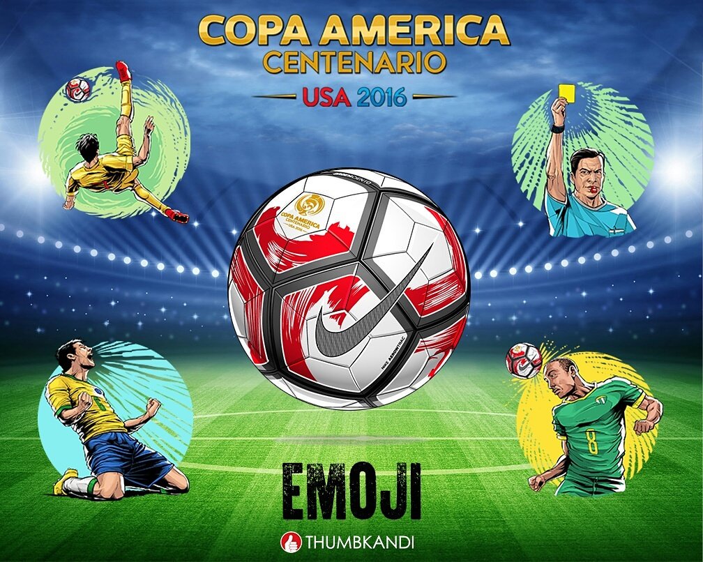thumbkandi's tweet photo. Official @copaamericacentenario Emoji Collection available now: https://t.co/7ryqqy3PgD  #copaemoji #CopaAmerica https://t.co/RfLzTrUJzh