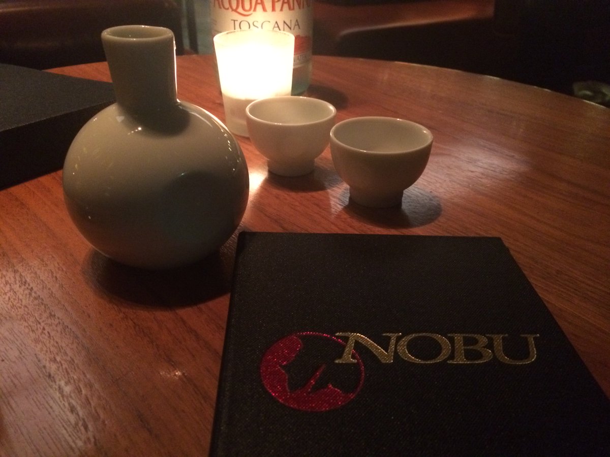 Rugged up we jumped on the scooter, headed into the city and ordered the original Nobu warm Hokusetsu Daiginjo sake