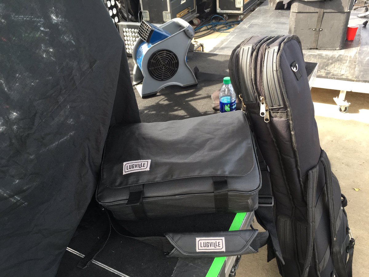 MagicShackProd's tweet photo. I don't go anywhere without my @Lugville bag! It's in Dothan, AL with me today for the #Toadlick2016 festival https://t.co/0QKwvclllU