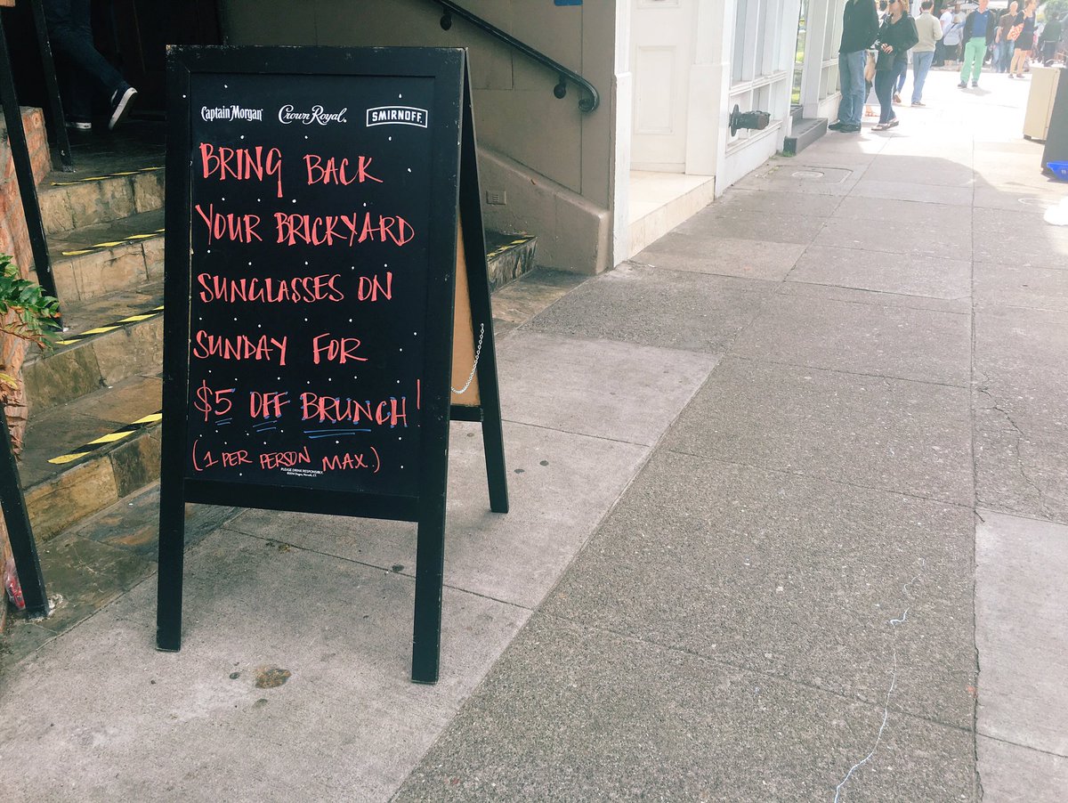 Brickyardsf's tweet photo. Get your #brickyardsf glasses today for $5 off your brunch tomorrow! https://t.co/1C3J8reWI7