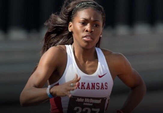#ProHogs | Former NCAA 4x400 national champ <a href="/Shuna_LaShay/">Chrishuna❤️</a> burning 🔥 the mondo in #ATL sub-2 in the 800!!