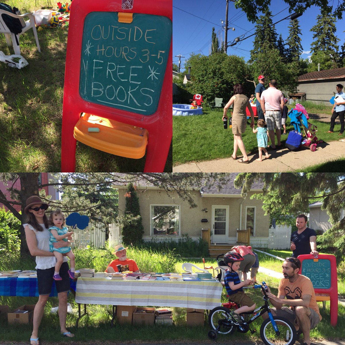 CarmenDouville's tweet photo. #outsidehours in #westmount #freebooks #100in1day #100in1dayYEG #yeg @PlanEdmonton @makeitYEG https://t.co/I9nhAYZCev