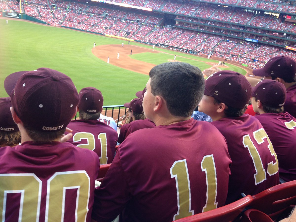 carlislecomets's tweet image. Comet baseball enjoying some Cardinal baseball