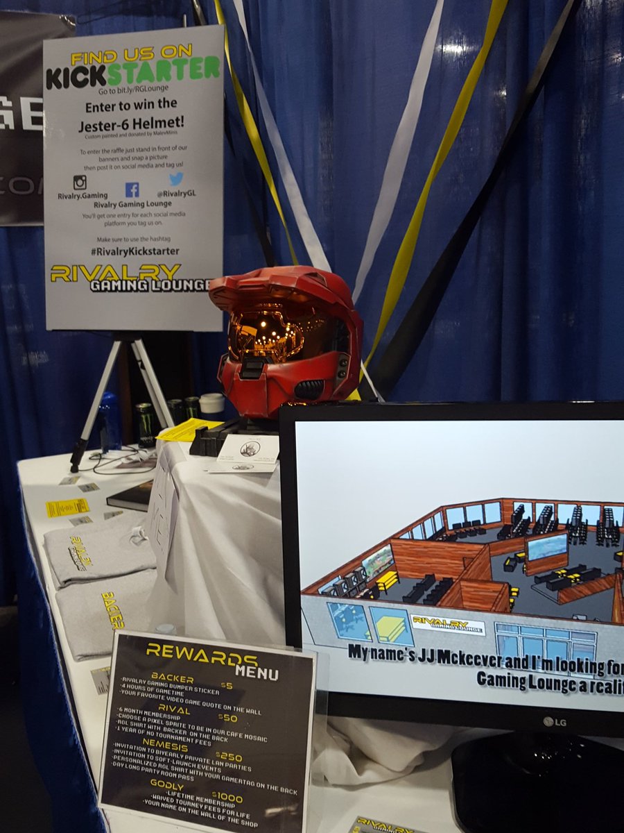 RivalryGL's tweet image. Last hour chance to get in the raffle at booth 1904 #SLGamingCon and check out #Kickstarter bit.ly/RGLounge