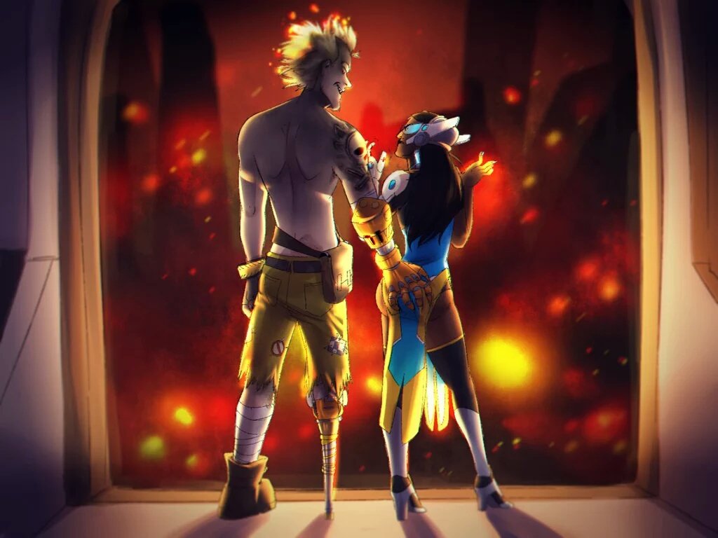 True love is watching the world burn with your best girl ....

 Right?