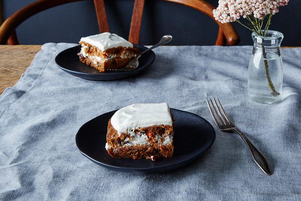 Food52's tweet photo. This is one of the best carrot cakes we've ever had, &amp; bonus: it's vegan (frosting too!). https://t.co/p1QFqOzDia https://t.co/UFBiY31Iag