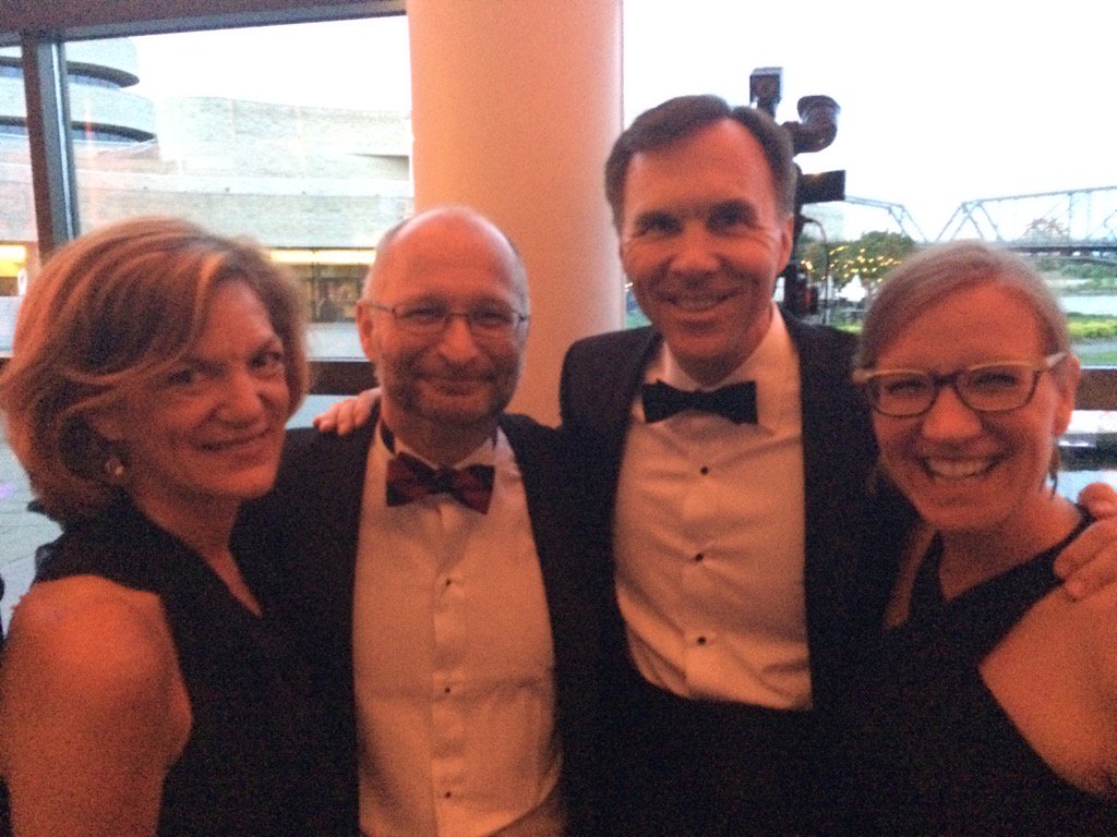 DavidLametti's tweet photo. 3 Amigos + 1! #gala150 @pgoldsmithjones @karinagould @Bill_Morneau https://t.co/PsqWhdLeWs