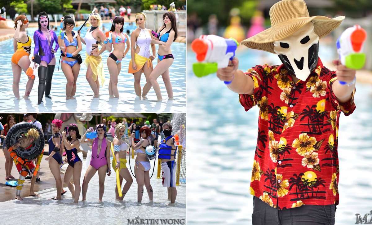 Pool party Overwatch cosplays at #ColossalCon2016!Photos by @MartinWongPhot...