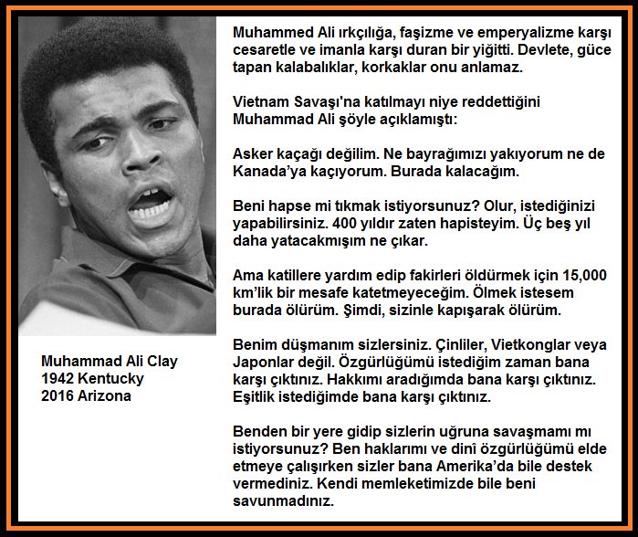 edipyuksel's tweet photo. Muhammed Ali ırkçılığa, faşizme ve emperyalizme karşı cesaretle ve imanla karşı duran bir yiğitti. https://t.co/SbuoUYQ5g4
