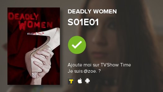 httpdelevingne's tweet photo. I've just watched episode S01E01 of Deadly Women! #deadlywomen  https://t.co/dmsa30lOKb https://t.co/RatmV1oHiT
