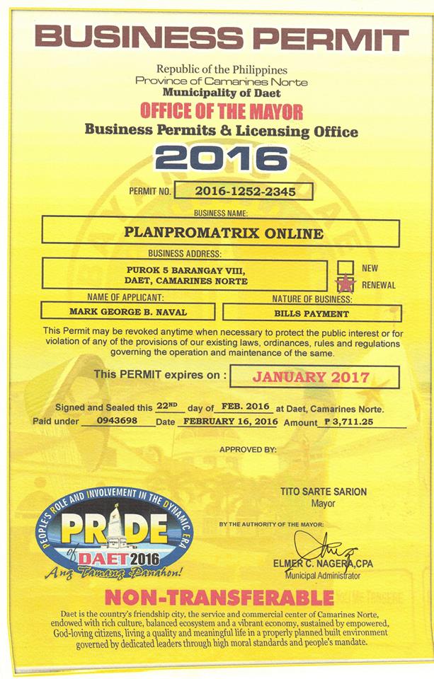 ppmrocks's tweet photo. Legit with our Business permit for the year 2016-2017' 

#myfirstTweet #dataentry #OnlineJobs #PPM #planpromatrix https://t.co/ijrMnOgUVK