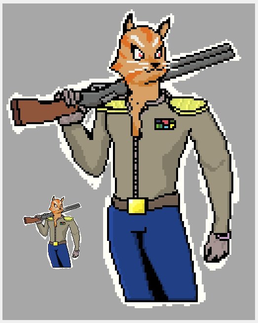 DidiGameBoy's tweet photo. Another character #pixelart for @ebuffgames @Kolks_Games quick gamejam. #screenshotsaturday https://t.co/LpKiybEN4N