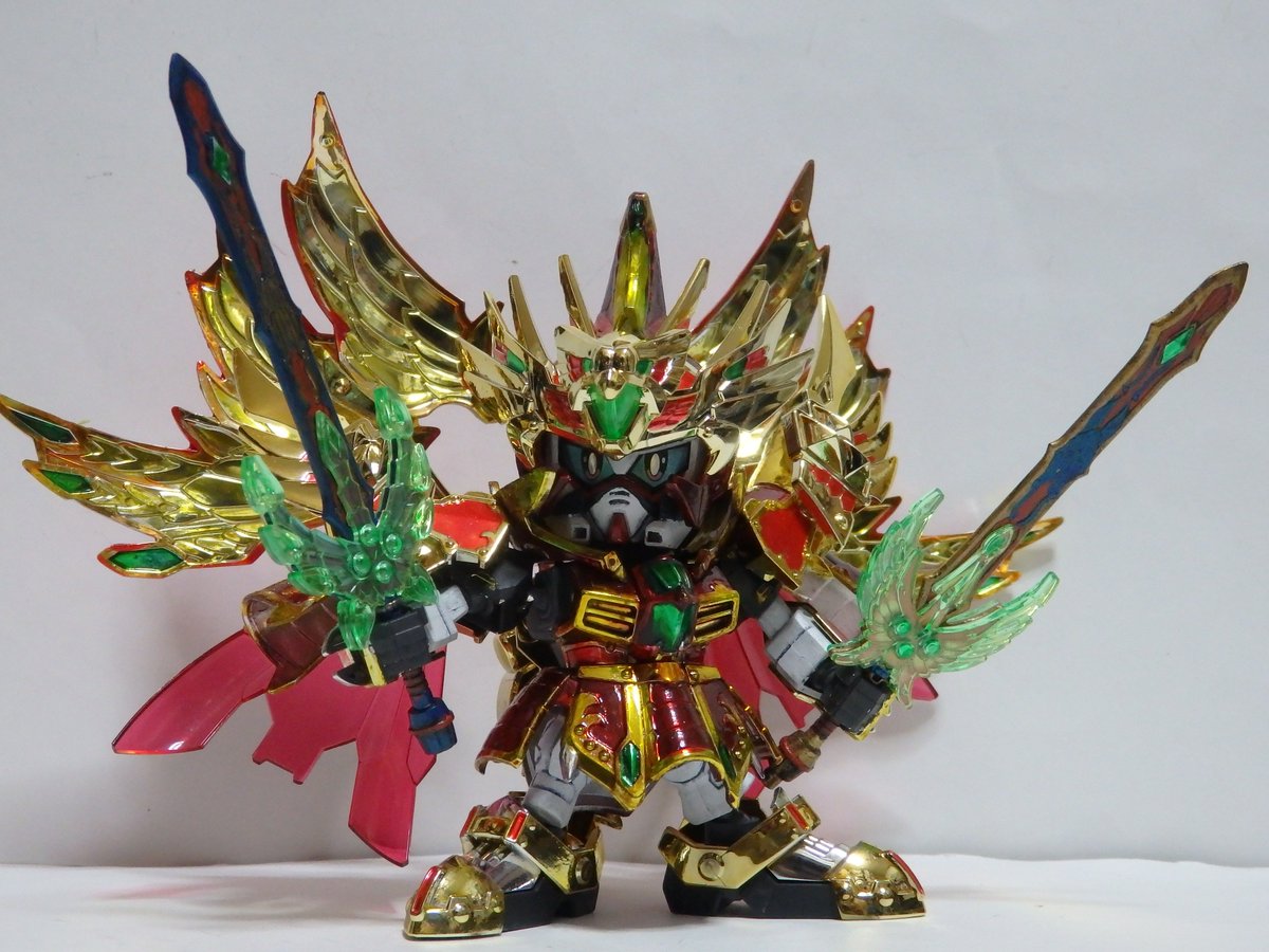 曹丕、徐晃、紅蓮装曹操を一部メッキ化、クリアーカラー塗装。 真