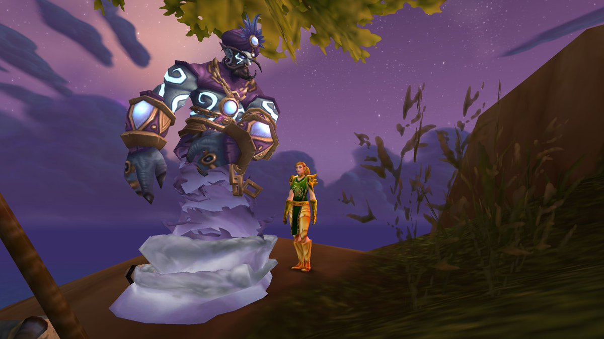 Nia30001's tweet photo. Visited an idol of mine here in #worldofwarcraft I must say blizz you gave him quite a view. Rip #RobinWilliams https://t.co/CBaeQDkGOq