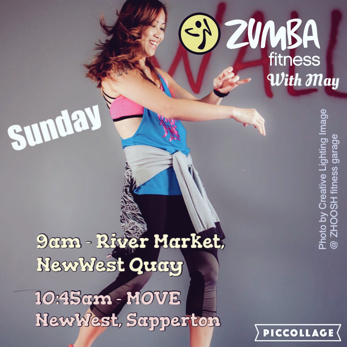 ZumbaMay's tweet photo. #Zumba ! Drop-ins welcome @rivermrkt &amp; @MOVENewWest #letitmoveyou #zumbafitness @DowntownNewWest @thebrewerydist https://t.co/JVOU7EH0FA