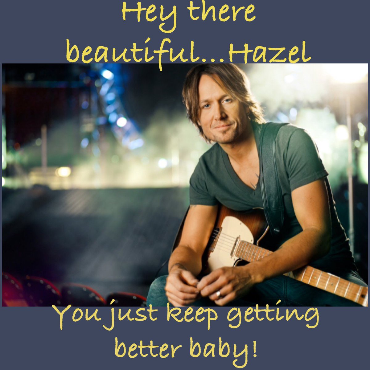 jamnrat's tweet image. facebook.com/melaney.gordon… @KeithUrban #newhip #AuntHazelLovesKeithUrban #biggestfaninGA #83strong #keepgettinbetter