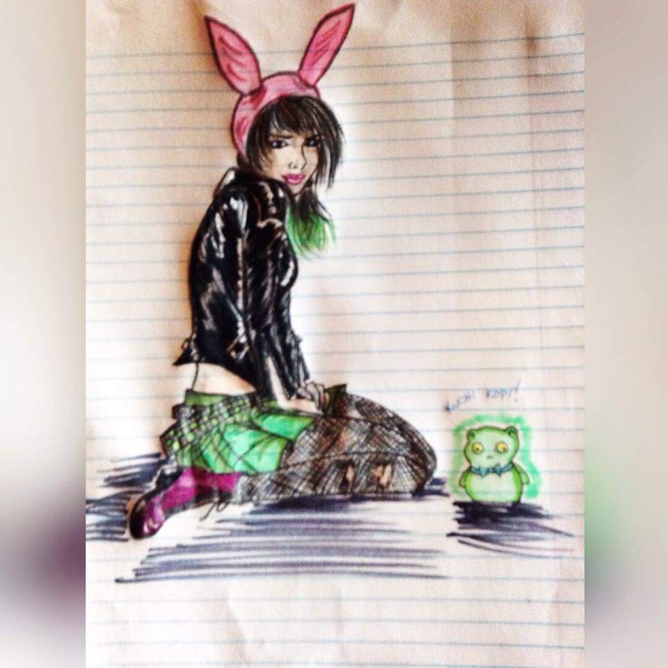 slbarcel's tweet photo. @kristenschaaled my sister just drew Louise in high school, turned out pretty awesome! https://t.co/yTVdlj1Ydz