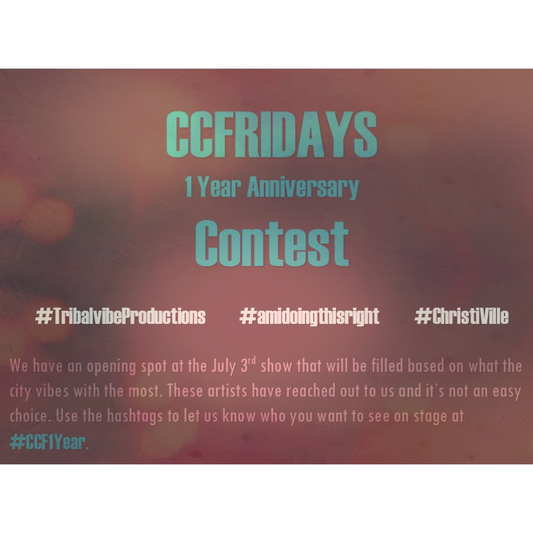 CCFridays's tweet photo. #CCF1Year contest introduces:

@CrazySpyderTy 

@angryambrosebrn 

@brettpancoast and @Tae_Dub74 

🔥 https://t.co/BiIoJO2jVx