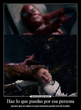 do What You Can For That Person Since They do Not Know at What time You can leave Your Side <a href="/_MJWatson_/">Mary Jane Watson</a> 
🔴🔵⚪️⭐️🌟⭐️❤️