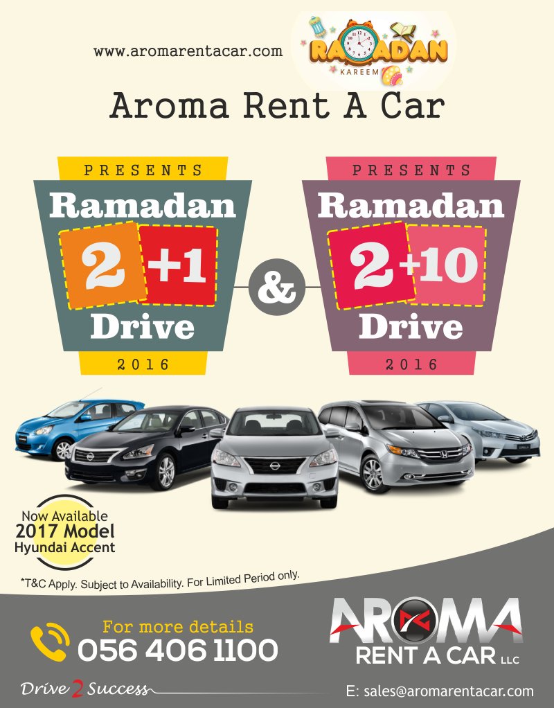 Aroma Rent A Car LLC (rentacar_dubai) Twitter