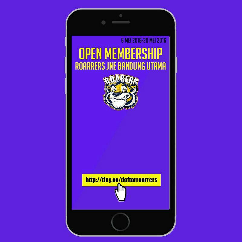 Dibuka untuk pendaftaran menjadi anggota Roarrers Indonesia, bisa klik tiny.cc/daftarroarrers  @bandungutama <a href="/se_bdg/">se_bdg</a>