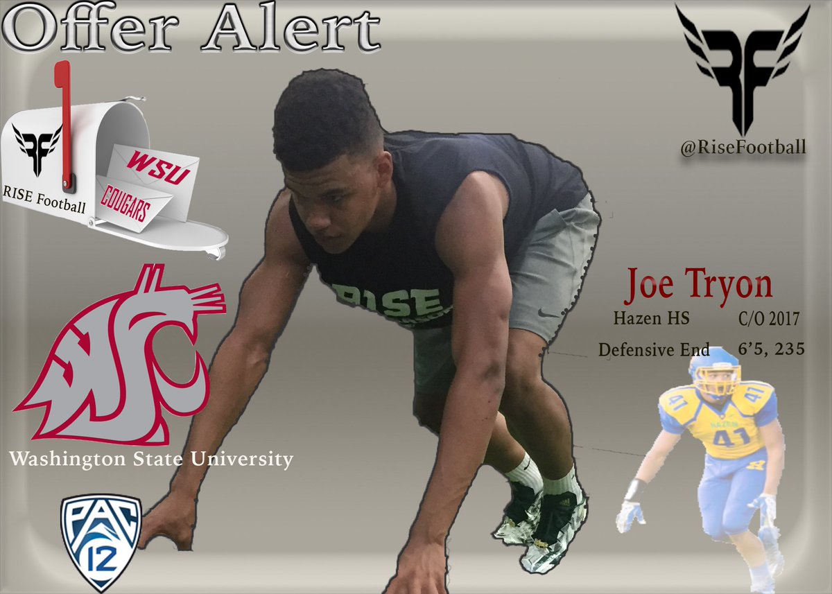 🚨OFFER ALERT🚨
Congrats to HHS, Def End <a href="/joe_tryon/">Joe Tryon-Shoyinka</a> on his PAC 12 scholarship offer from <a href="/WSUcougfb/">Sally James</a> 

#RiseFootball