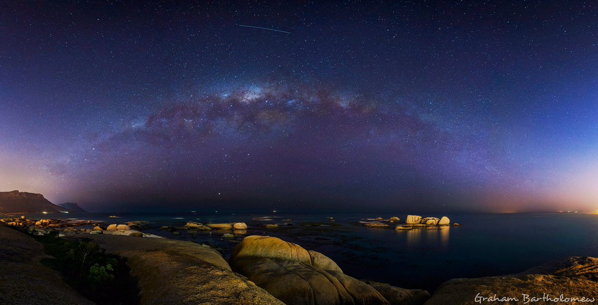 If you were up early enough today you may have seen the Milky Way over the Atlantic.