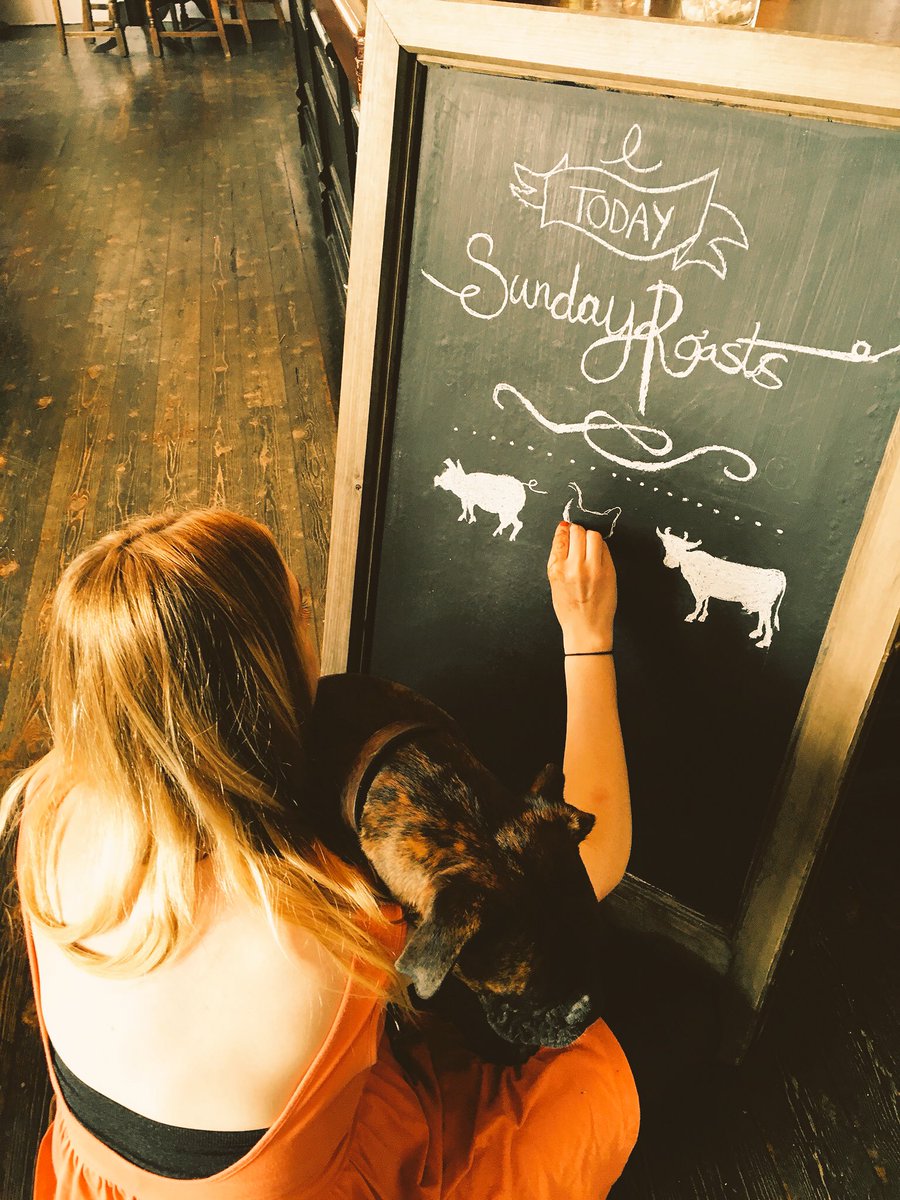 suninsplendour's tweet photo. Bruno's joined us to help do our #sundayroast boards.. Come and join us.... https://t.co/wt3UyKtUAj