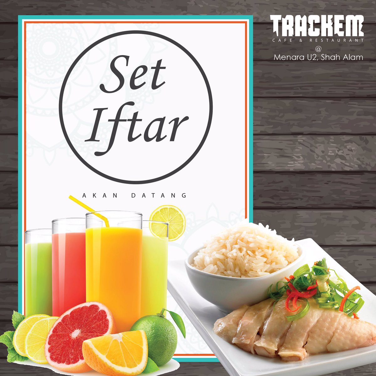 trackemP's tweet image. Selamat berpuasa semua! Kami akan menyediakan set2 makanan baru untuk berbuka! Stay Tuned.
