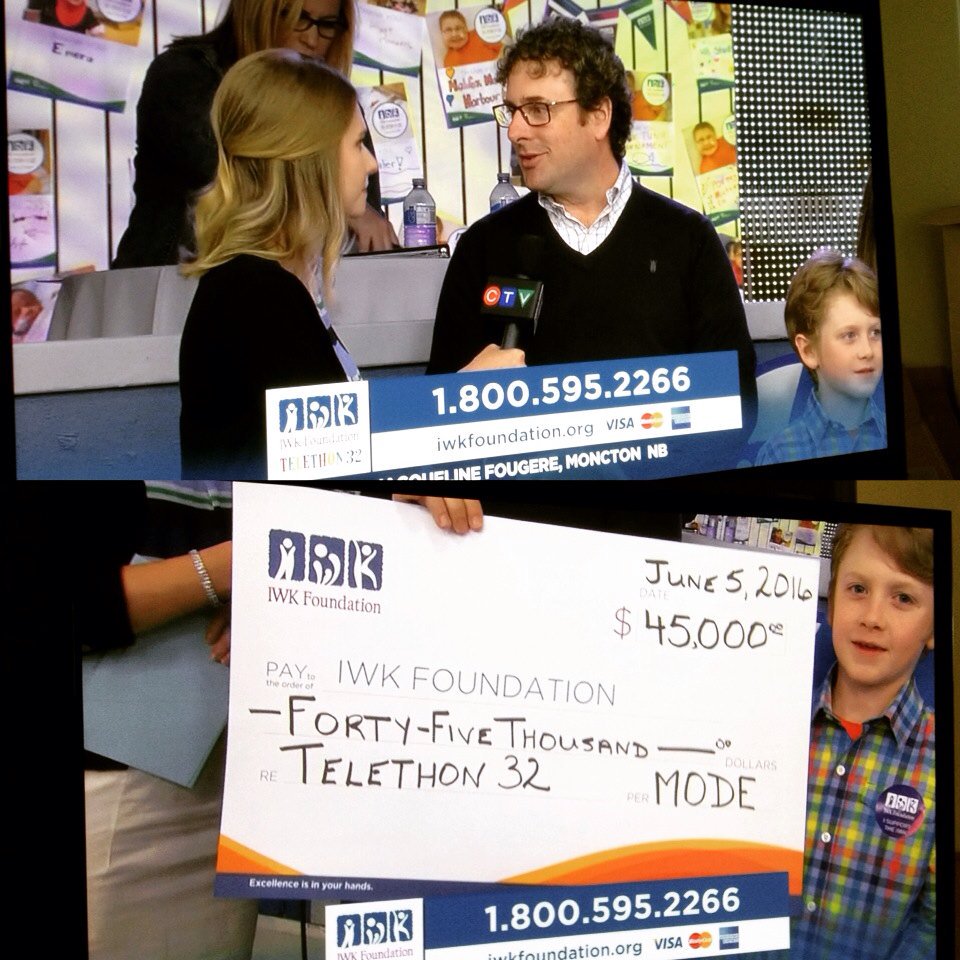 IdeasAtMODE's tweet image. Great job team! #IWKTelethon