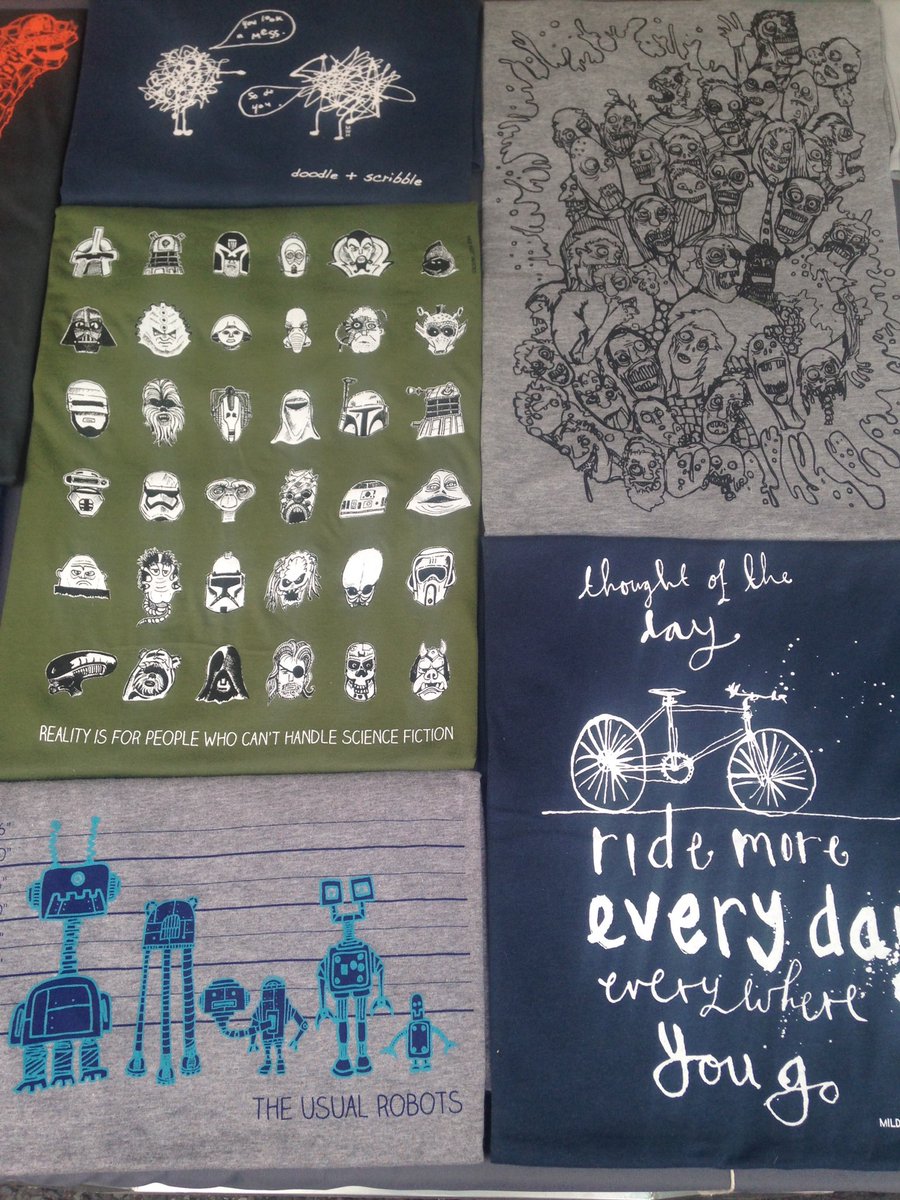 Sci-fi,zombies,robots &amp; bikes. Happy days in Frome <a href="/morethanamarket/">The Frome Independent</a>  #t-shirts #scifi #zombies #roadbike #robots