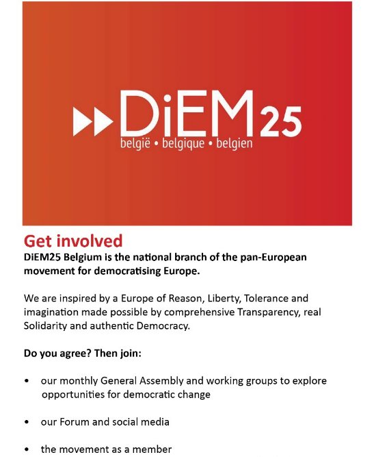 DiEM25 België tweet media