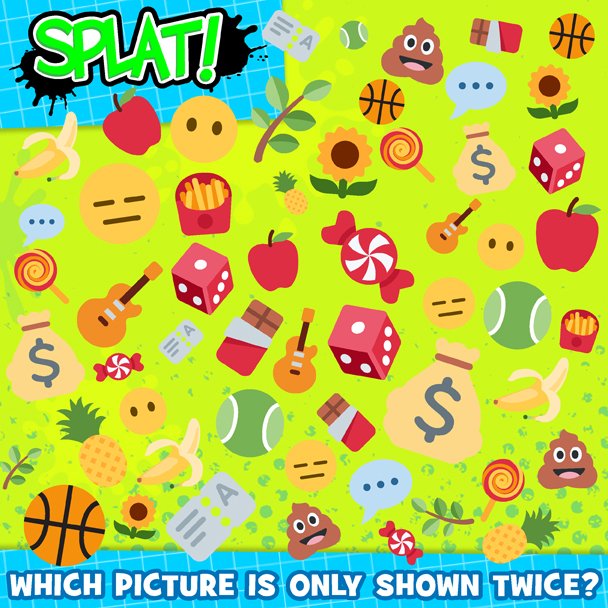 splatmag's tweet photo. Share this if you can spot which #emoji is only shown twice! #SplatMag https://t.co/ONOG4mjUkZ