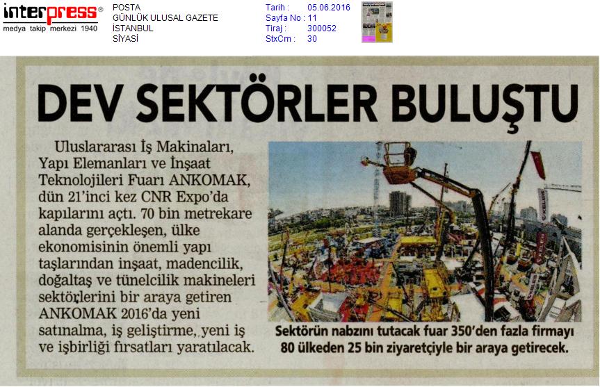 ankomak's tweet photo. ANKOMAK 2016 basında geniş yer buldu #ankomak https://t.co/RiCIRursf0