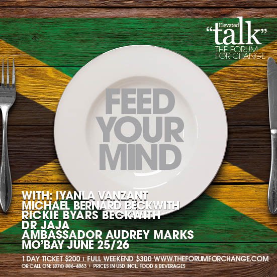 Elevated_Talk's tweet photo. What you feed your mind determines your appetite.  
Feast on knowledge in #MoBay 25-26 June.
https://t.co/oI1YbABBiE https://t.co/Vph6zgGWIg