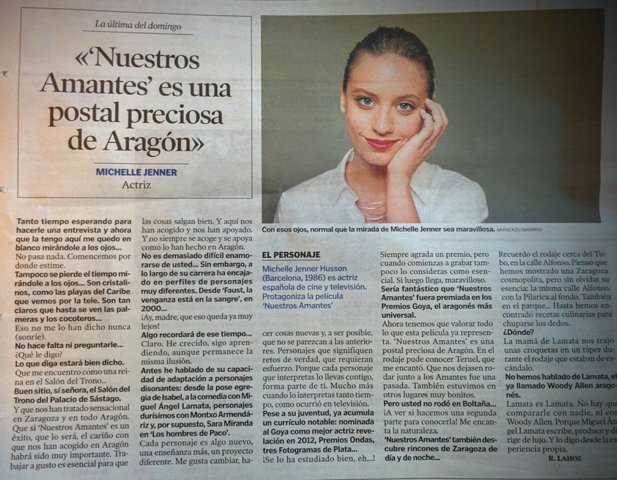 EstrellaSetuain's tweet photo. Lamentable entrevista en @heraldoes a Michelle Jenner. Leer el principio y sentir asco. Baboseo espantoso. https://t.co/JBThArc5uD