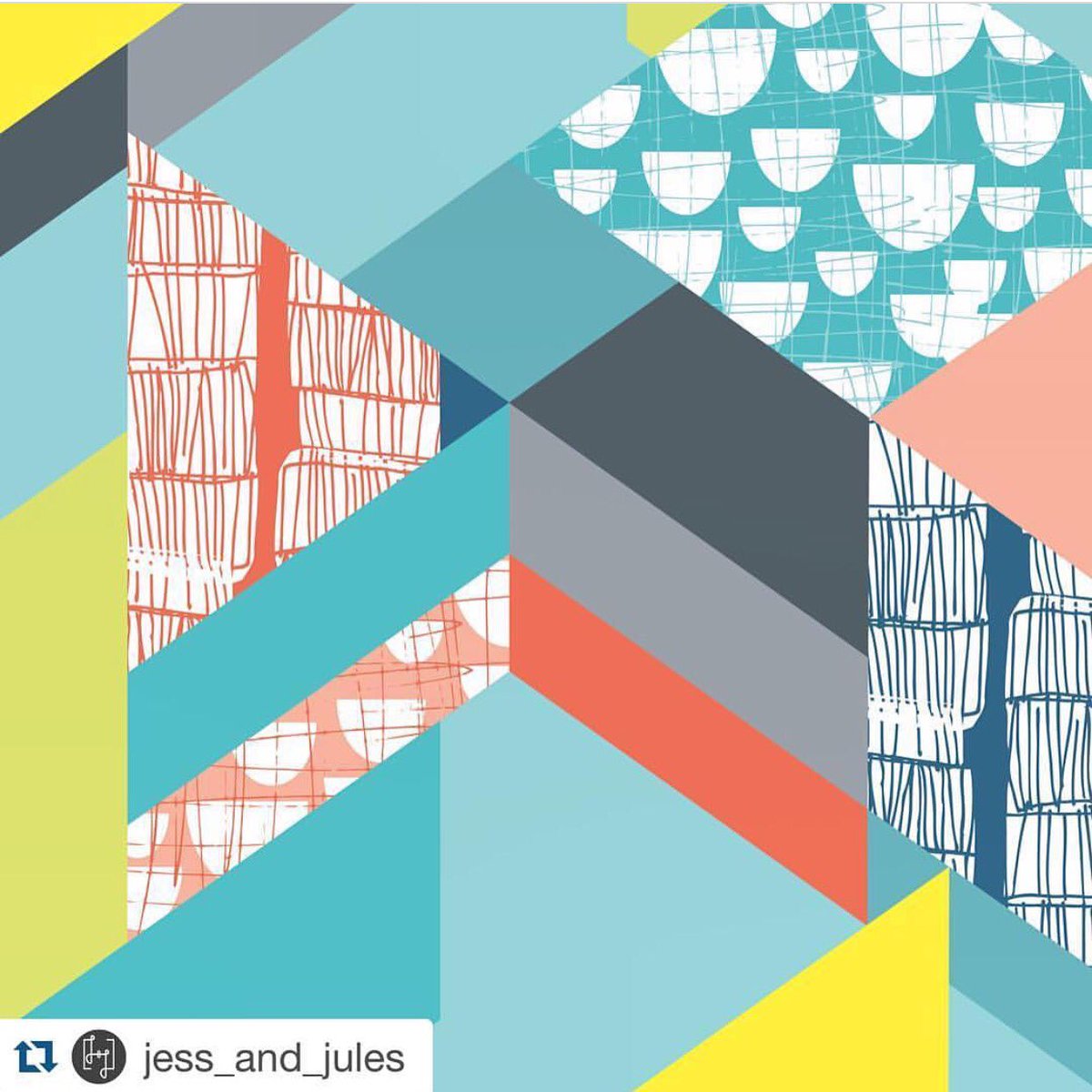 RachaelTStudio's tweet image. Check out the latest #surfacepattern collab with @jess_and_jules! We're super excited about this #SneakPeek!