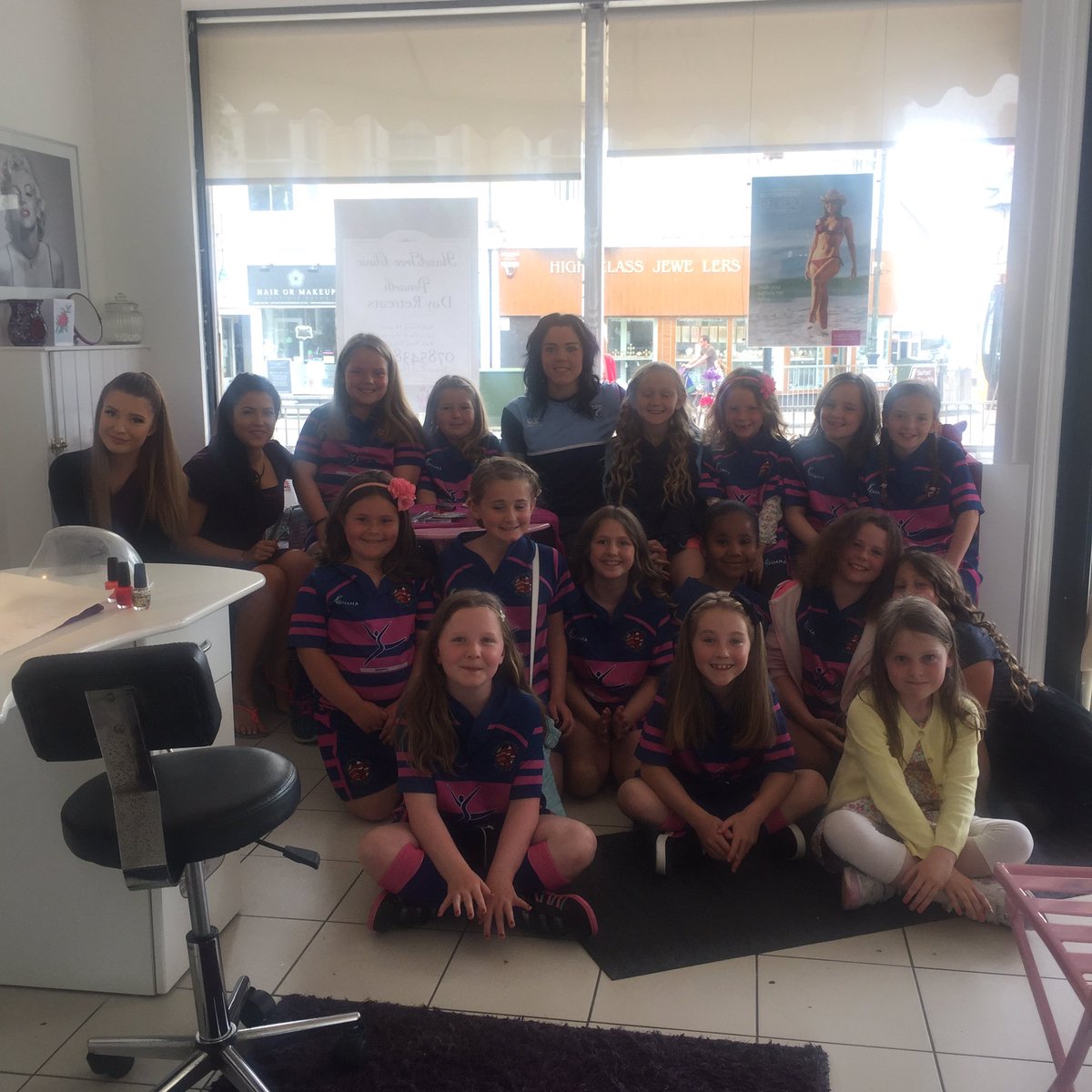 The girls looked fab after a trip to @LanaBeautique yesterday, Huge thank you to the team. #love #rugby #beautiful