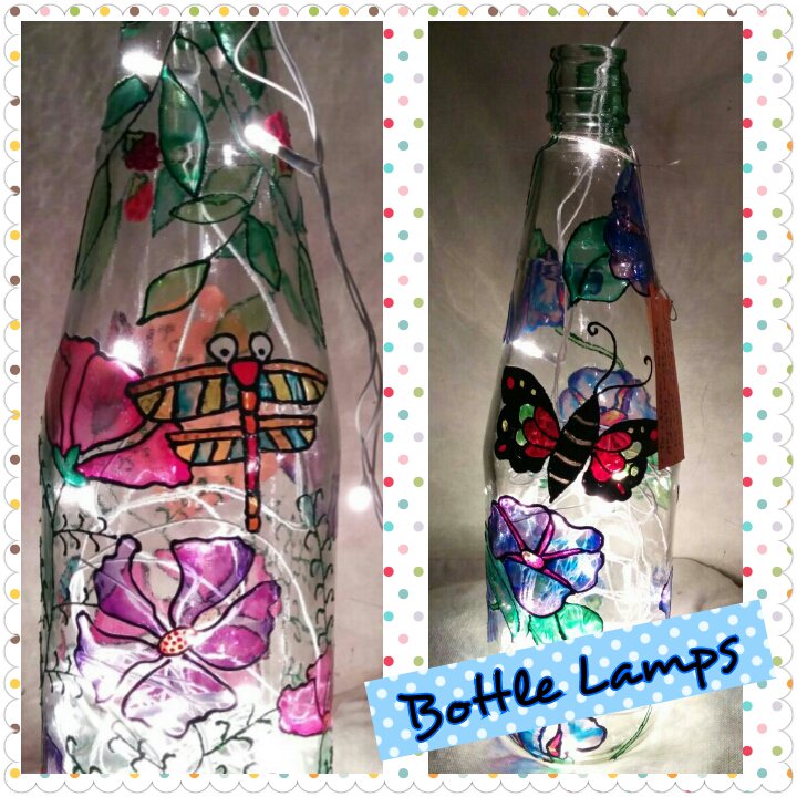 CreativeRumbles's tweet photo. Have you checked out our bottle lamps? They look awesome with fairy lights #BottleArt Commissions welcome https://t.co/yfx5xN9A86