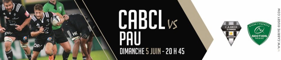 allezbriverugby's tweet photo. Dernier baisser de rideau avec #Brive qui reçoit #Pau pour une dernière victoire #CABSP https://t.co/6Jgw6hEspz https://t.co/bC9aiZzVKT